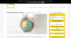 Desktop Screenshot of orbis-uebersetzungen.de