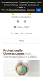 Mobile Screenshot of orbis-uebersetzungen.de